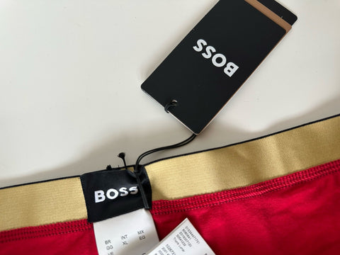 BOSS Hugo Boss Briefs Underwear XL Logo Red NWT $30