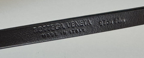 Bottega Veneta Triangle Leather Slim Fondant (Brown) Belt 38/95 619759 NWT $390