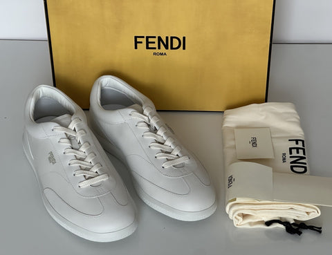 Fendi Calf Leather White Sneakers 11 US (10 Fendi) 7E1636 Italy NIB $680
