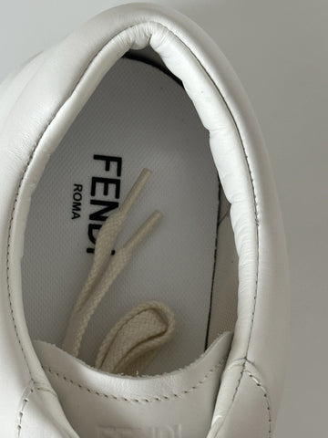Fendi Calf Leather White Sneakers 11 US (10 Fendi) 7E1636 Italy NIB $680