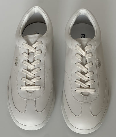 Fendi Calf Leather White Sneakers 11 US (10 Fendi) 7E1636 Italy NIB $680