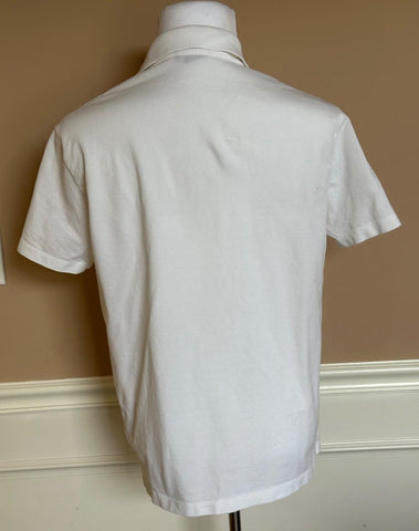 Versace Medusa White Piquet Cotton White Polo Shirt XL 1008492