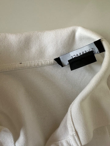 Versace Medusa White Piquet Cotton White Polo Shirt XL 1008492