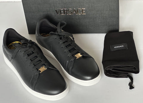 Versace Medusa Men's Black Leather Sneakers 13 US (46 Euro) 1016936 NIB