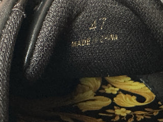 Versace Medusa Men's Black Leather Sneakers 13 US (46 Euro) 1016936 NIB