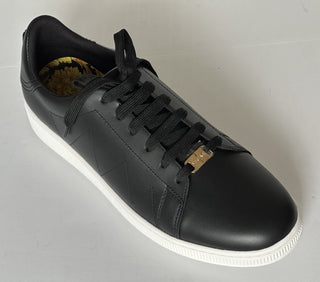 Versace Medusa Men's Black Leather Sneakers 13 US (46 Euro) 1016936 NIB