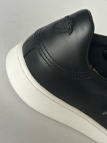 Versace Medusa Men's Black Leather Sneakers 13 US (46 Euro) 1016936 NIB