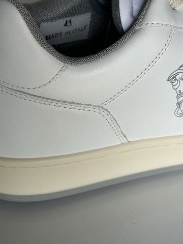 Versace Medusa Men’s White Leather Sneakers 12 US (45 Euro) 1013377 IT NIB $700