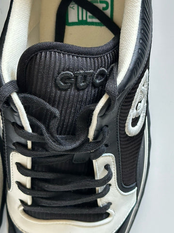 Gucci Dali Soft Black/White Leather Sneakers 13 US (Gucci 12.5) 756811 NIB