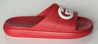 Gucci Men’s Rubber Maple Red/White Sandals 13.5 US (13 Gucci) 780296