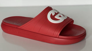 Gucci Men’s Rubber Maple Red/White Sandals 13.5 US (13 Gucci) 780296