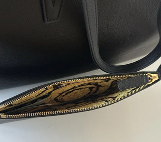 Versace Gold Medusa Calf Leather Black Tote Bag 1015533 Italy NWT $1875