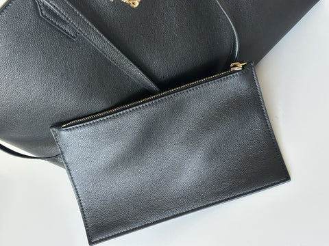 Versace Gold Medusa Calf Leather Black Tote Bag 1015533 Italy NWT $1875