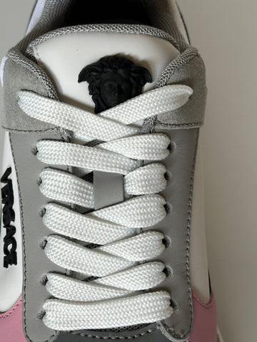 Versace Low Top Women's Candy Pink & White Sneakers 9 US (39) 1011941 Italy NIB