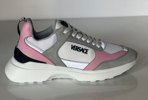 Versace Low Top Women's Candy Pink & White Sneakers 9 US (39) 1011941 Italy NIB