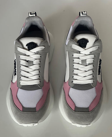 Versace Low Top Women's Candy Pink & White Sneakers 9 US (39) 1011941 Italy NIB