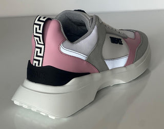 Versace Low Top Women's Candy Pink & White Sneakers 8 US (38) 1011941 Italy NIB