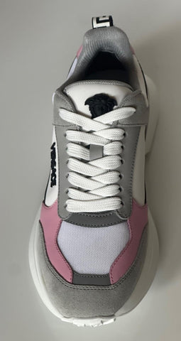 Versace Low Top Women's Candy Pink & White Sneakers 8 US (38) 1011941 Italy NIB