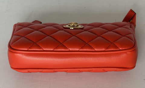 Versace Gold Medusa Head Quilted Leather Red Shoulder Bag 1019223 NWOT $925