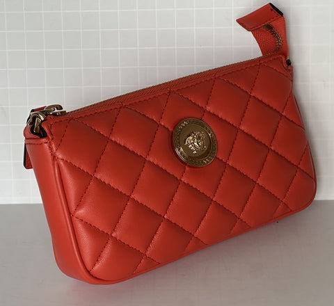 Versace Gold Medusa Head Quilted Leather Red Shoulder Bag 1019223 NWOT $925