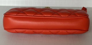 Versace Gold Medusa Head Quilted Leather Red Shoulder Bag 1019223 NWOT $925