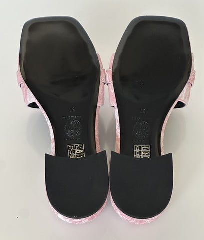 VERSACE Women's Medusa Head Baby Pink Sandals 7 US (37 Euro) 1014748 Spain NIB