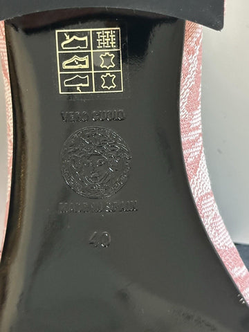 VERSACE Women's Medusa Head Baby Pink Sandals 10 US (40 Euro) 1014748 Spain NIB