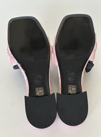 VERSACE Women's Medusa Head Baby Pink Sandals 10 US (40 Euro) 1014748 Spain NIB