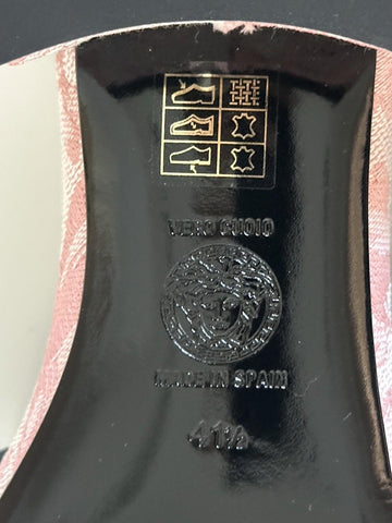 VERSACE Womens Medusa Head Baby Pink Sandals 11.5 US (41.5 Eu) 1014748 Spain NIB