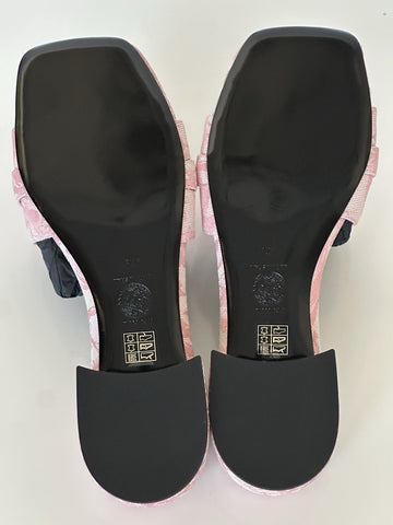 VERSACE Womens Medusa Head Baby Pink Sandals 11.5 US (41.5 Eu) 1014748 Spain NIB