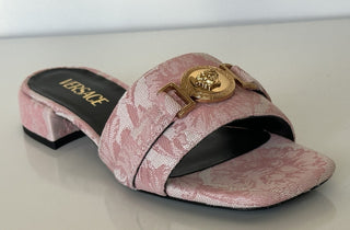 VERSACE Womens Medusa Head Baby Pink Sandals 11.5 US (41.5 Eu) 1014748 Spain NIB