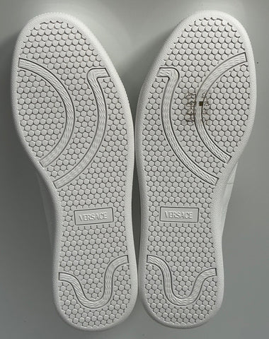 Versace Medusa Men's White Leather Sneakers 10 US (43 Euro) 1016936 NIB