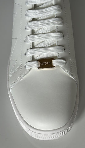 Versace Medusa Men's White Leather Sneakers 10 US (43 Euro) 1016936 NIB