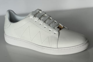 Versace Medusa Men's White Leather Sneakers 10 US (43 Euro) 1016936 NIB