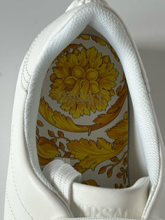 Versace Medusa Men's White Leather Sneakers 10 US (43 Euro) 1016936 NIB