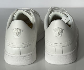 Versace Medusa Men's White Leather Sneakers 10 US (43 Euro) 1016936 NIB