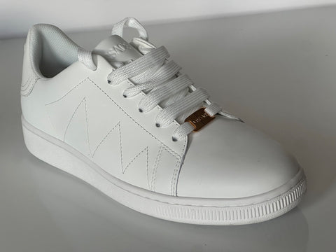 Versace Medusa Women's White Leather Sneakers 11 US (41 Euro) 1016935 NIB
