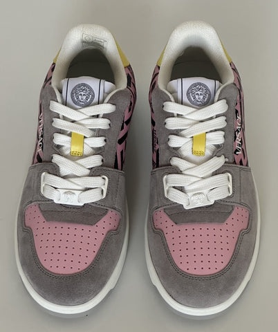 Versace Greca Women’s Medusa Pink/Yellow/Gray Sneakers 8 US (38) 1014316 NIB