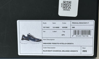 Versace Medusa Men’s Dark Blue/Gray Sneakers 6.5 US (39.5) 1011942 IT NIB $850