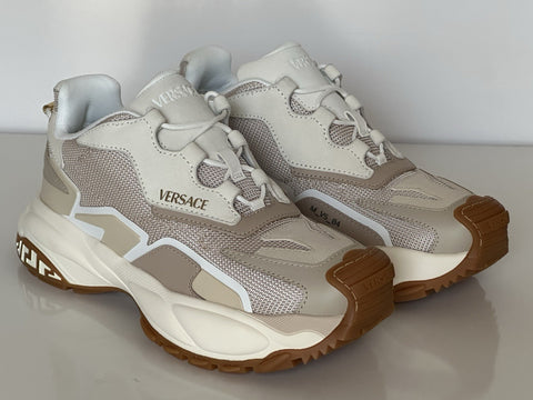 Versace Mercury Women’s White/Beige Sneakers 9 US (39 Euro) 1016318 NIB $890