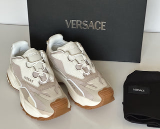 Versace Mercury Women’s White/Beige Sneakers 10 US (40 Euro) 1016318 NIB $890