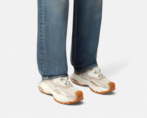 Versace Mercury Women’s White/Beige Sneakers 10 US (40 Euro) 1016318 NIB $890