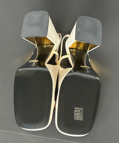 Gucci Horsebit Womens Pump Leather White Shoes Sandals 11.5 US (41.5) 643892 NIB