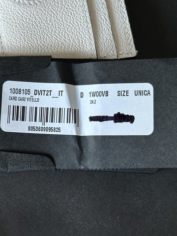 Versace Medusa Head White Leather Card Case Wallet 1008105 Italy NWT