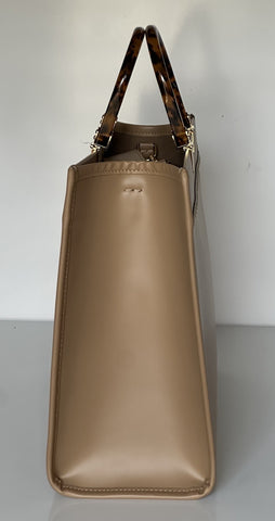 Fendi Roma Calf Leather Sunshine Medium Brown Shopping Bag 8BH386 IT NWT $3290