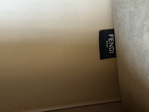 Fendi Roma Calf Leather Sunshine Medium Brown Shopping Bag 8BH386 IT NWT $3290