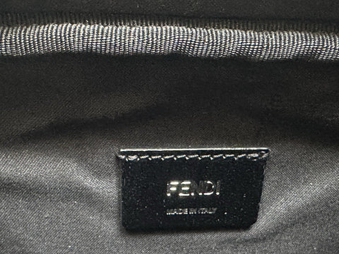 Fendi FF Logo Calf Leather Camera Case Shoulder Bag Black 7VA607 IT NWT $2100