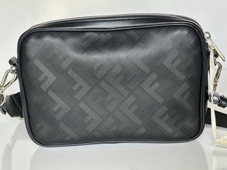 Fendi FF Logo Calf Leather Camera Case Shoulder Bag Black 7VA607 IT NWT $2100