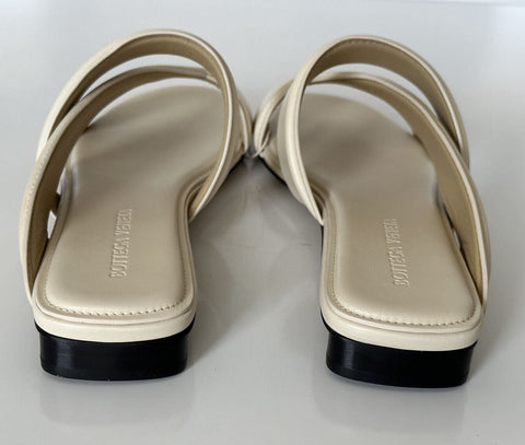 Bottega Veneta Calf Leather Mule Sandals Shoes Sea Salt 8.5 US 651374 NIB $760