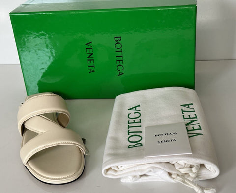 Bottega Veneta Calf Leather Mule Sandals Shoes Sea Salt 8.5 US 651374 NIB $760